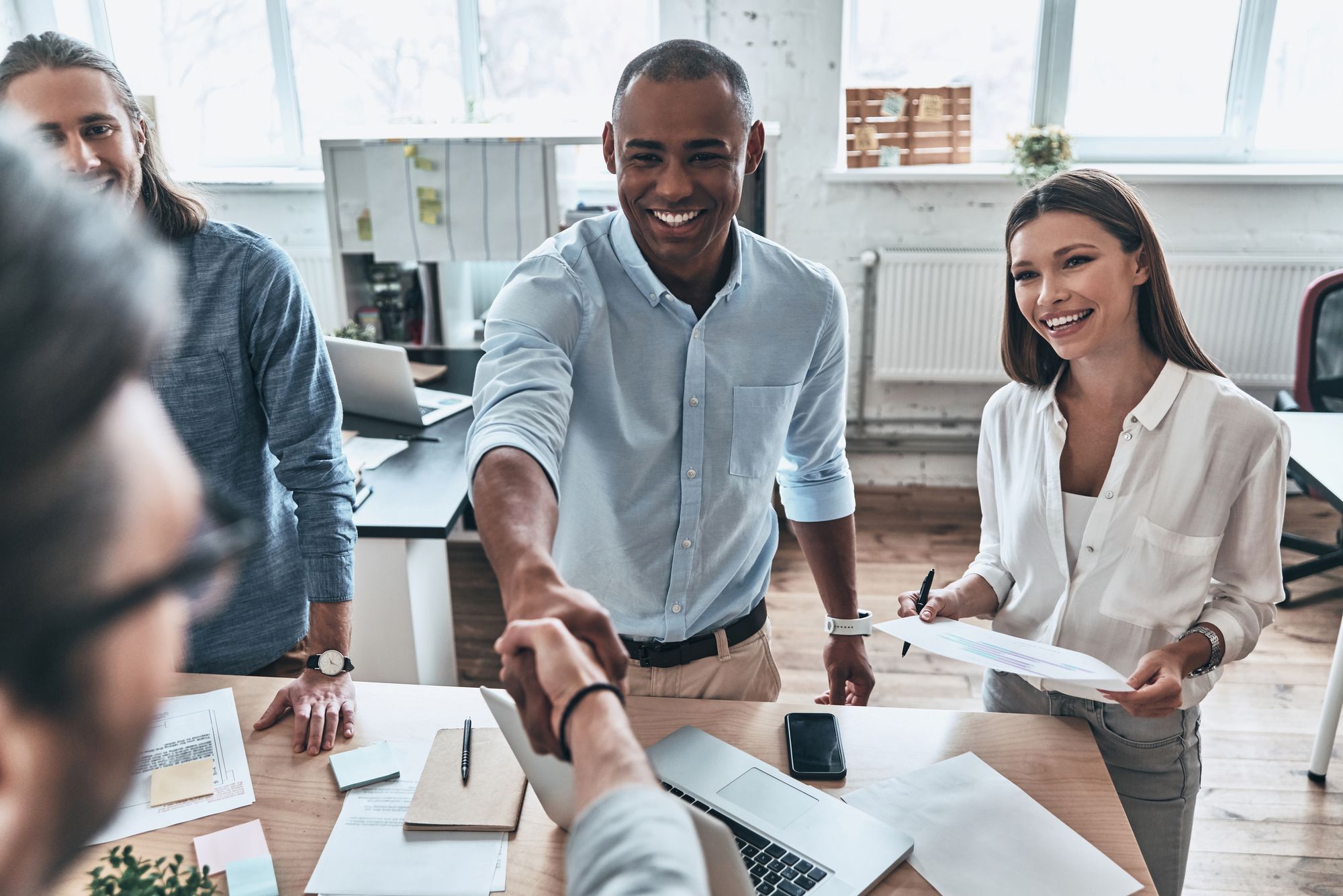 Equipe de consultoria contábil